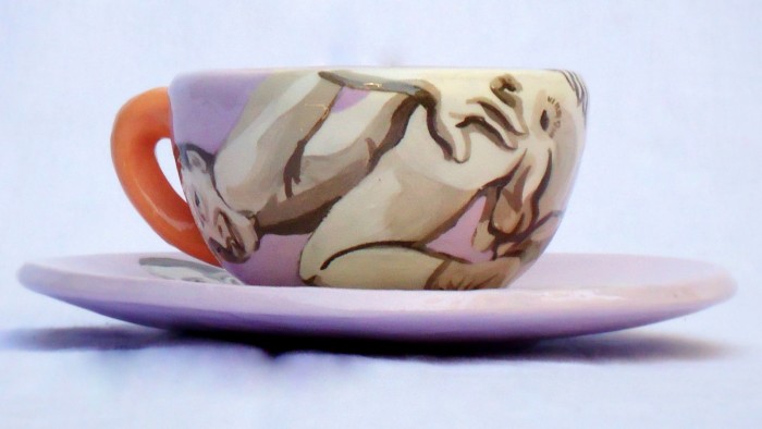 "Wide Open". Small tea cup.XXX 01 05 03-